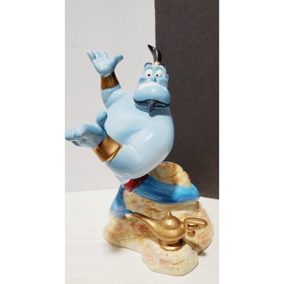 DISNEY ALADDIN GENIE MUSIC BOX CERAMIC FIGURINE SCHMID "A FRIEND LIKE ME 6" READ - Picture 7 of 8